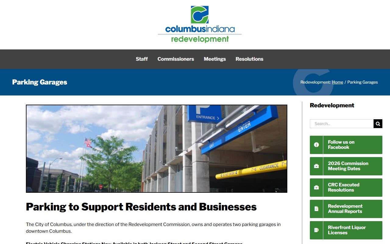 Bartholomew County court records downtown Columbus parking garages