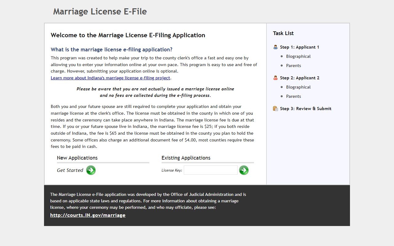 Bartholomew County marriage records online marriage license application